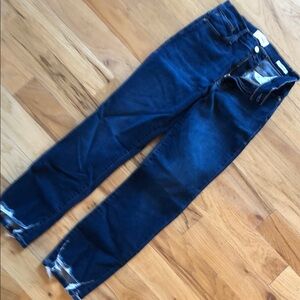 Women's Frame Le High Straight Stretch Blue Jeans